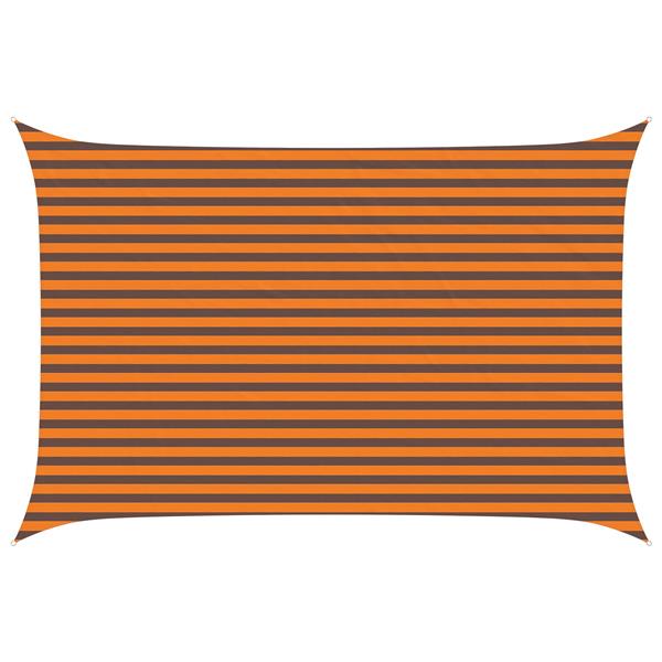 Grote foto vidaxl zonneschaduwzeil oranje en bruin 4 5 3 m tuin en terras overige tuin en terras