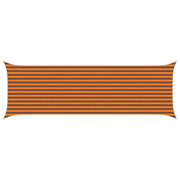 Grote foto vidaxl zonneschaduwzeil oranje en bruin 6 x 2 m 100 polyester oxford tuin en terras overige tuin en terras