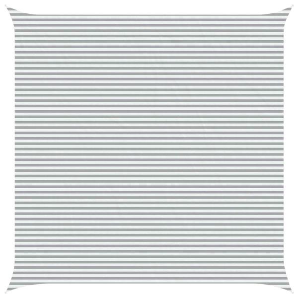 Grote foto vidaxl buiten zonneschaduwzeil lichtgrijs en wit. 7 x 7 m tuin en terras overige tuin en terras