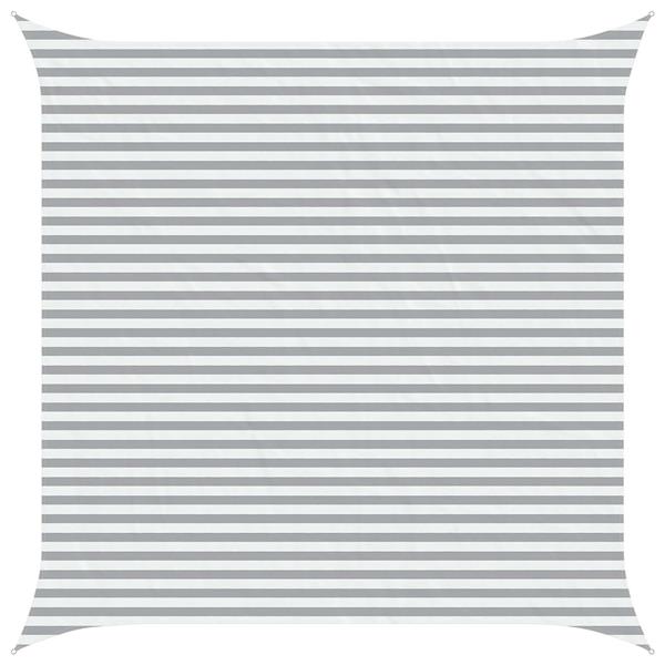 Grote foto vidaxl buiten zonneschaduwzeil lichtgrijs en wit. 4 5 x 4 5 m tuin en terras overige tuin en terras
