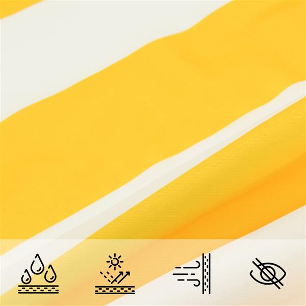 Grote foto vidaxl buiten zonneschaduwzeil 6 x 6 m 100 polyester oxford tuin en terras overige tuin en terras