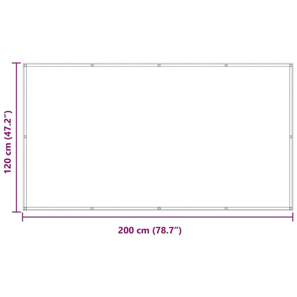 Grote foto vidaxl balkon scherm bruin 120 x 200 cm oxford stof tuin en terras overige tuin en terras
