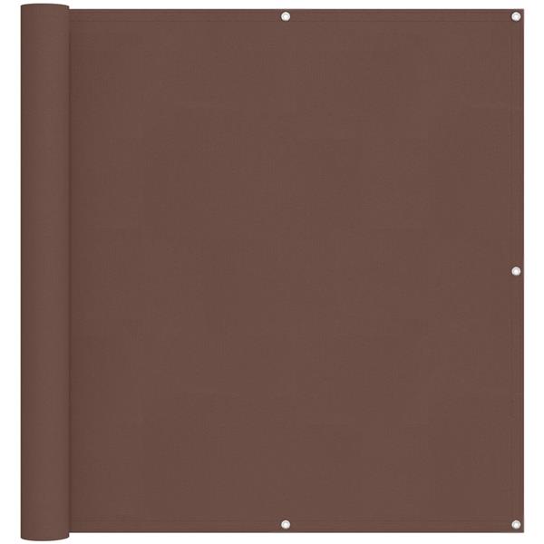 Grote foto vidaxl balkon scherm bruin 110 x 300 cm oxford stof tuin en terras overige tuin en terras