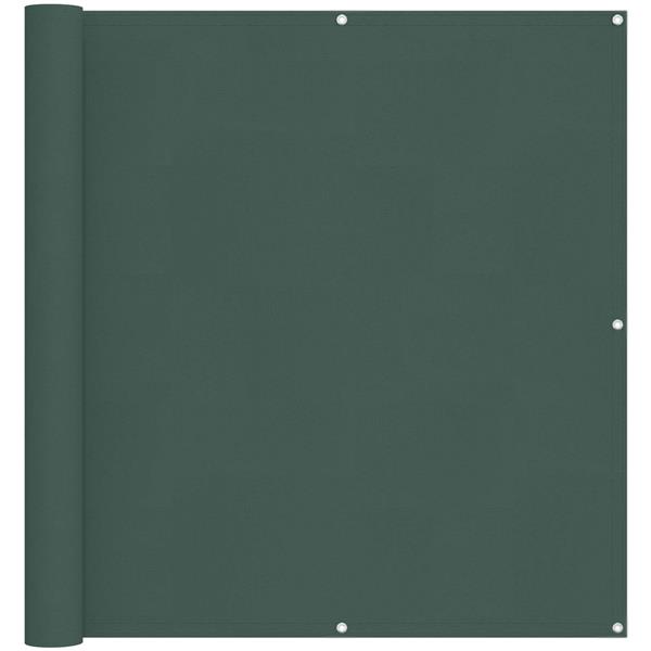 Grote foto vidaxl balkon scherm donkergroen 110 x 1000 cm oxford stof tuin en terras overige tuin en terras