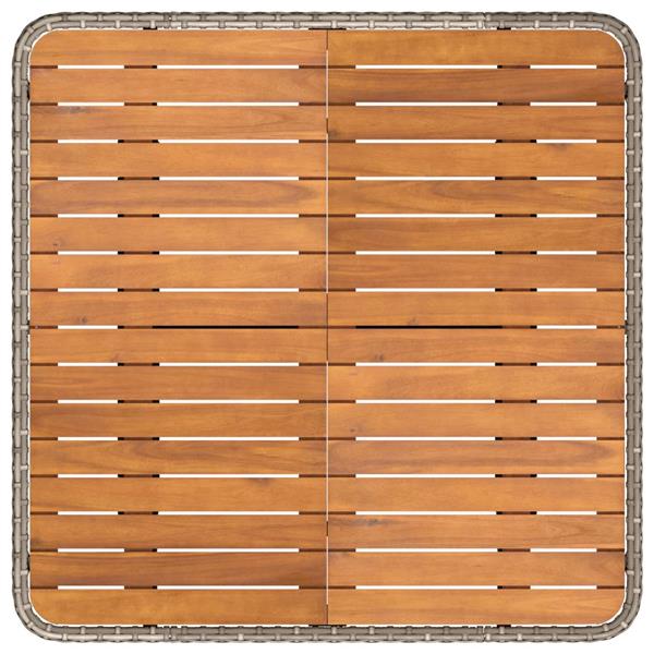Grote foto vidaxl 2 stuk tuin middelste sofa met uitschuiftafel poly rattan tuin en terras tuinmeubelen