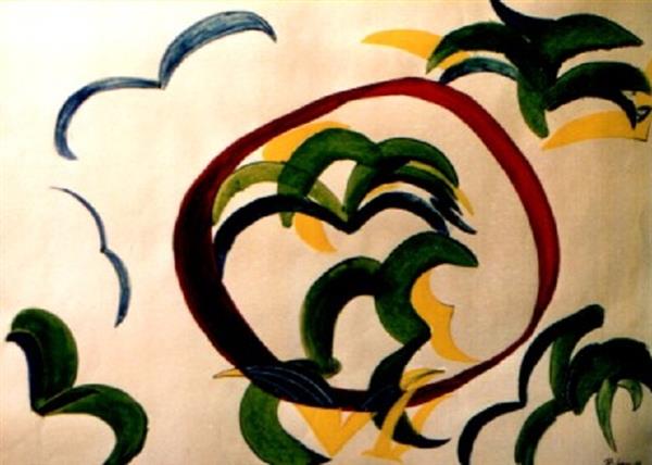 Grote foto kunsthandel gennep trekvogels antiek en kunst modern