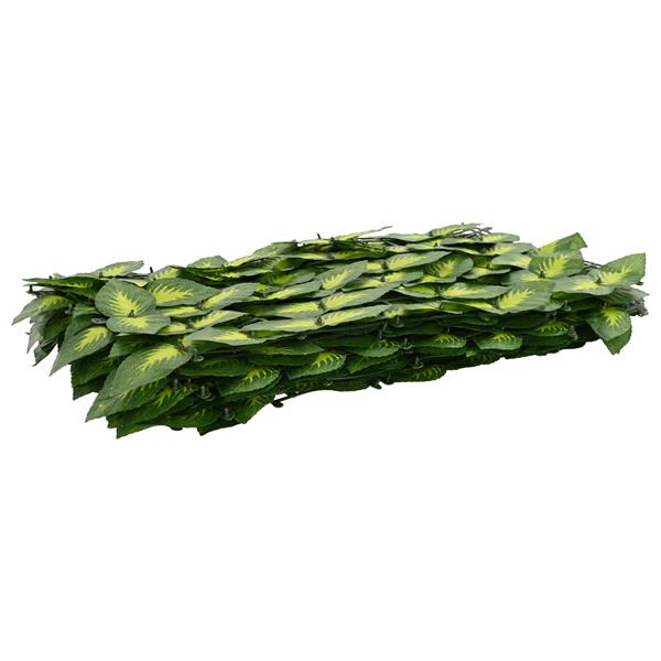Grote foto vidaxl balkonscherm met bladeren groen en geel 400 x 150 cm tuin en terras overige tuin en terras
