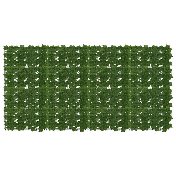 Grote foto vidaxl balkonscherm met bladeren groen 200 x 100 cm tuin en terras overige tuin en terras