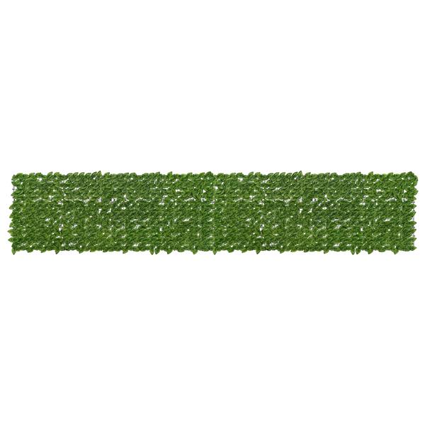 Grote foto vidaxl balkonscherm met bladeren groen en geel 400 x 75 cm tuin en terras overige tuin en terras