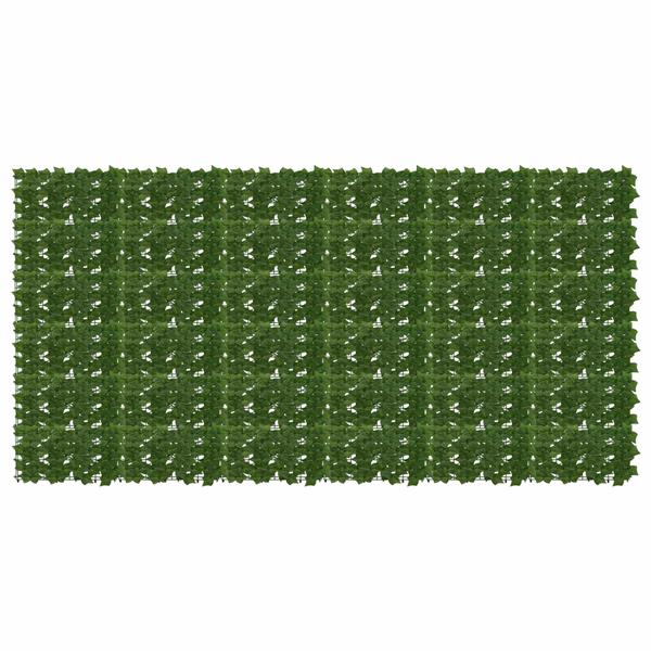 Grote foto vidaxl balkonscherm met bladeren 300 x 150 cm polyethyleen en stof tuin en terras overige tuin en terras