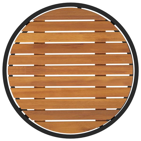 Grote foto vidaxl koffietafel set 2 pcs naturel en zwart 55 x 55 x 45 cm huis en inrichting eettafels