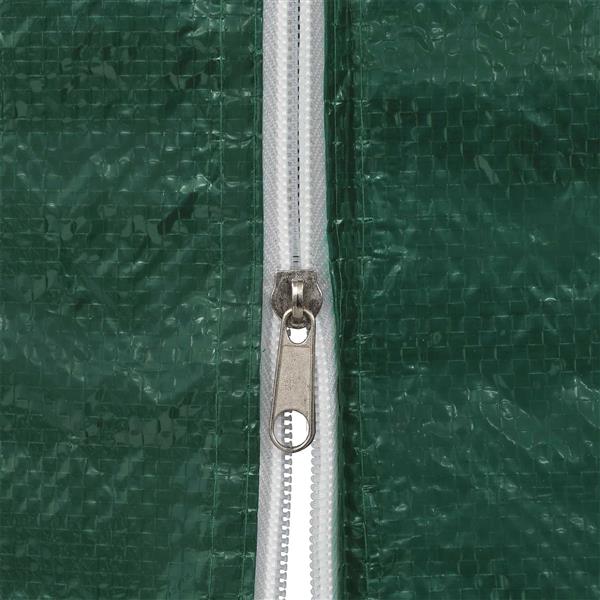 Grote foto vidaxl party tent zijwand 2 pcs groen 400 x 195 cm pe en staal tuin en terras overige tuin en terras