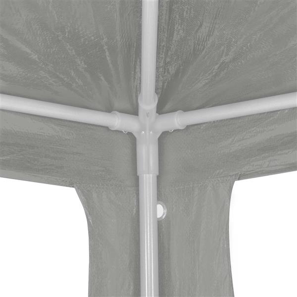 Grote foto vidaxl partytent lichtgrijs 900 x 300 x 255 cm pe en staal tuin en terras overige tuin en terras