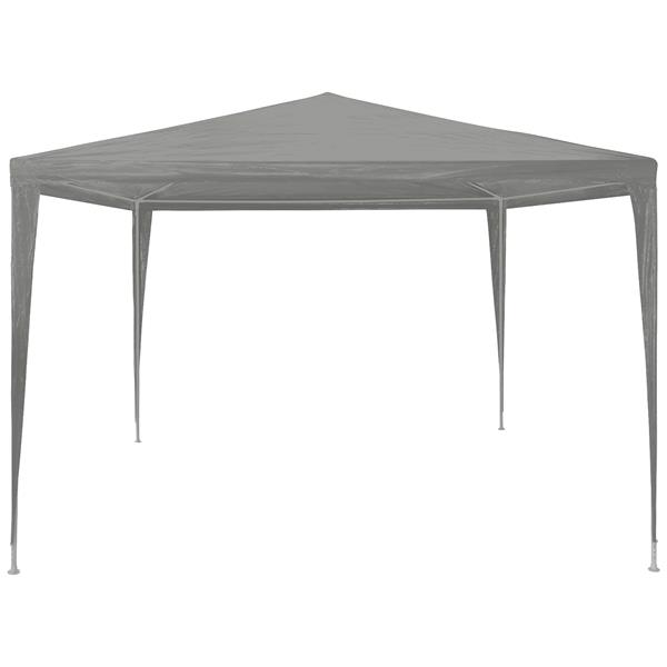 Grote foto vidaxl partytent lichtgrijs 300 x 300 x 255 cm pe en staal tuin en terras overige tuin en terras