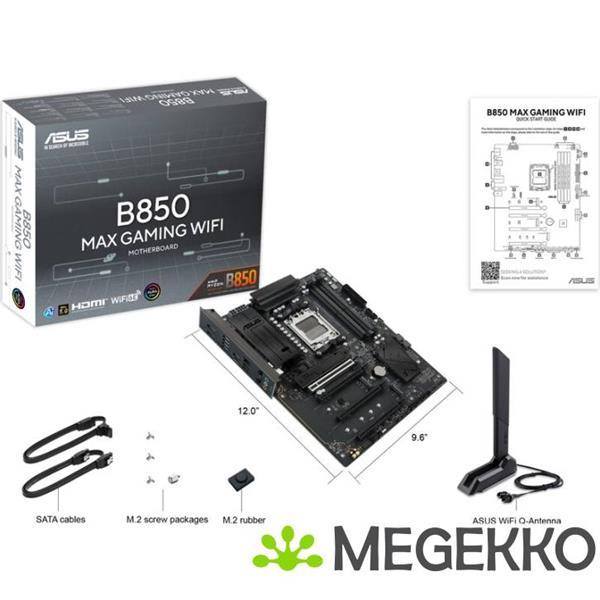 Grote foto asus b850 max gaming wifi computers en software moederborden