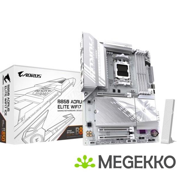 Grote foto gigabyte b850 aorus elite wifi7 ice computers en software moederborden