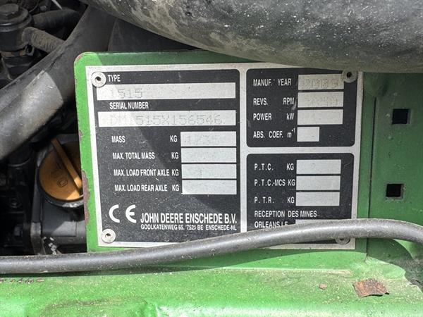 Grote foto john deere 1515 grasmaaier yanmar diesel 4x4 park maaier 2009 tuin en terras cirkelmaaiers