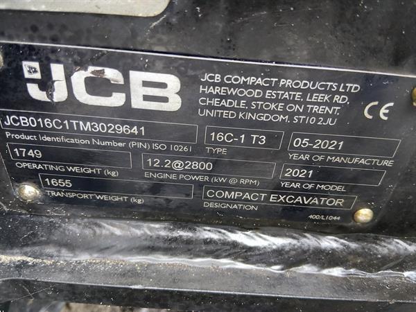 Grote foto jcb 16 c 1 minigraver doe het zelf en verbouw kranen en graafmachines