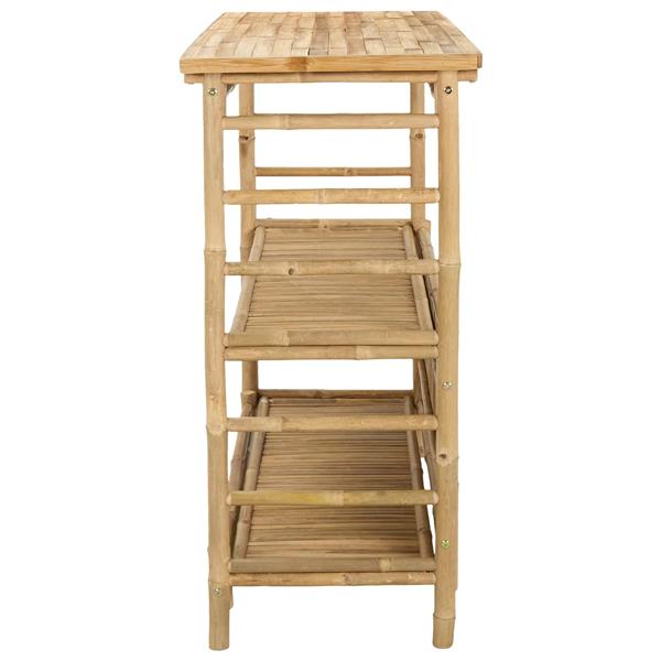 Grote foto vidaxl buiten bartafel naturel 110 x 50 x 105 cm bamboe tuin en terras tuinmeubelen