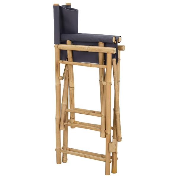 Grote foto vidaxl vouwbare regisseursstoel 2 pcs naturel bamboe tuin en terras tuinmeubelen