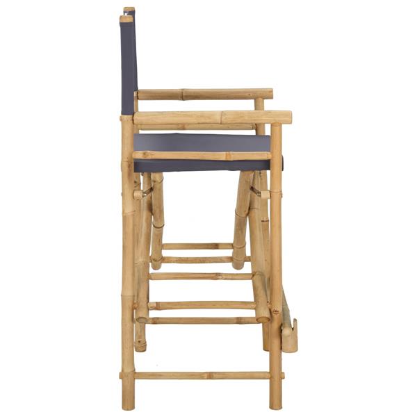 Grote foto vidaxl vouwbare regisseursstoel 2 pcs naturel bamboe tuin en terras tuinmeubelen