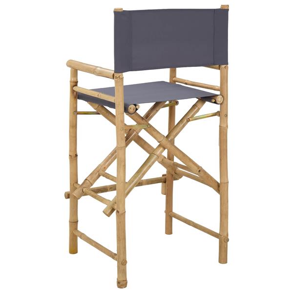Grote foto vidaxl vouwbare regisseursstoel 2 pcs naturel bamboe tuin en terras tuinmeubelen