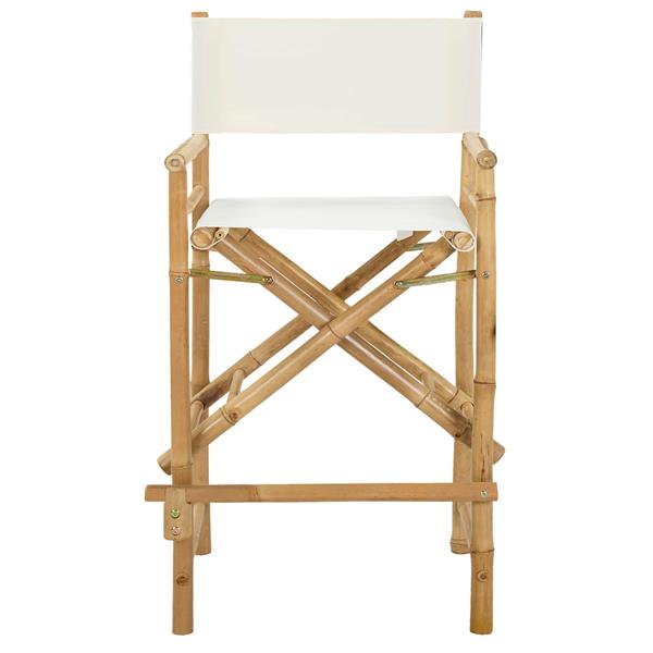 Grote foto vidaxl vouwbare regisseursstoel 2 pcs naturel bamboe tuin en terras tuinmeubelen