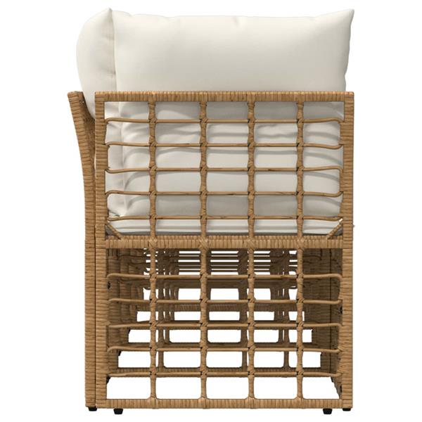 Grote foto vidaxl 4 zits tuin sofa met linker arm 4 pcs 4 aantal zitplaatsen tuin en terras tuinmeubelen