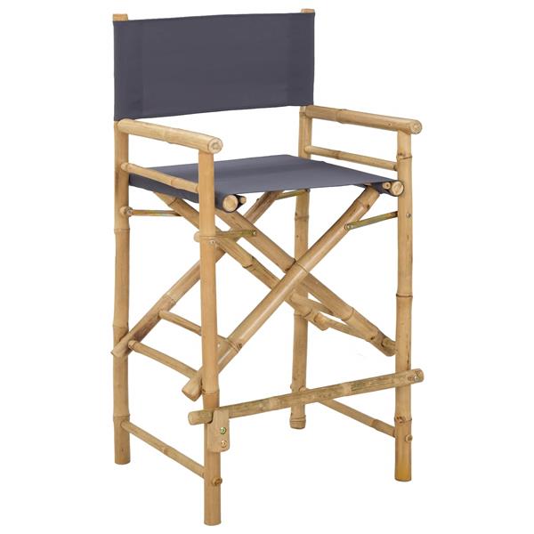 Grote foto vidaxl vouwbare regisseursstoel 2 pcs naturel bamboe tuin en terras tuinmeubelen