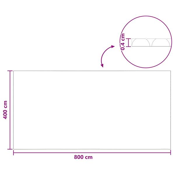Grote foto vidaxl zwembadcover zwart 800 x 400 cm pe tuin en terras zwembaden toebehoren