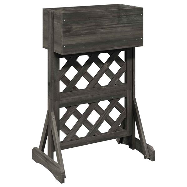 Grote foto vidaxl verticale tuin trellis grijs 48 x 30 x 70 5 cm tuin en terras overige tuin en terras