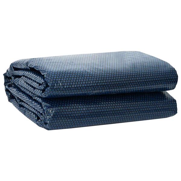 Grote foto vidaxl zwembadbedekking extra zwaar zwart en blauw 356 cm pe tuin en terras zwembaden toebehoren