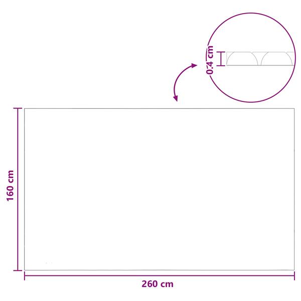 Grote foto vidaxl zwembadbedekking extra zwaar blauw 260 x 160 cm pe tuin en terras zwembaden toebehoren
