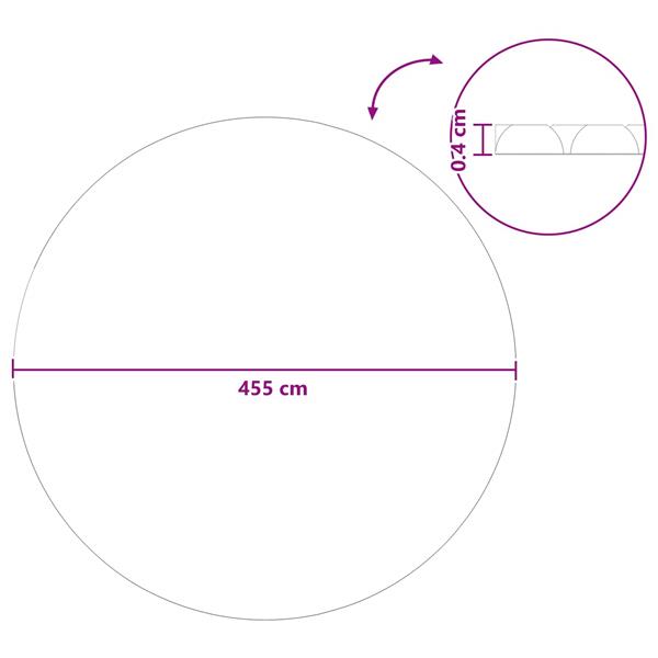 Grote foto vidaxl zwembadbedekking extra zwaar blauw 455 cm pe tuin en terras zwembaden toebehoren