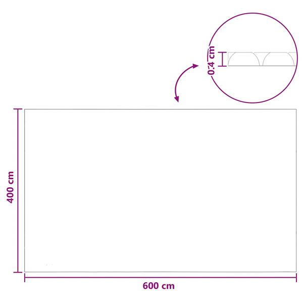 Grote foto vidaxl zwembadbedekking extra zwaar zwart en blauw 600 x 400 cm pe tuin en terras zwembaden toebehoren