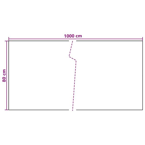 Grote foto vidaxl balkon scherm donkergrijs 1000 x 80 cm poly rattan tuin en terras hekken en schuttingen