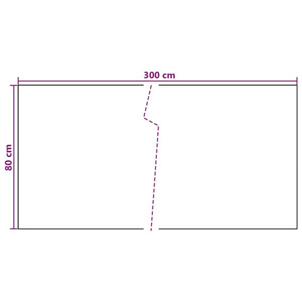 Grote foto vidaxl balkon scherm donkergrijs 300 x 80 cm poly rattan tuin en terras hekken en schuttingen