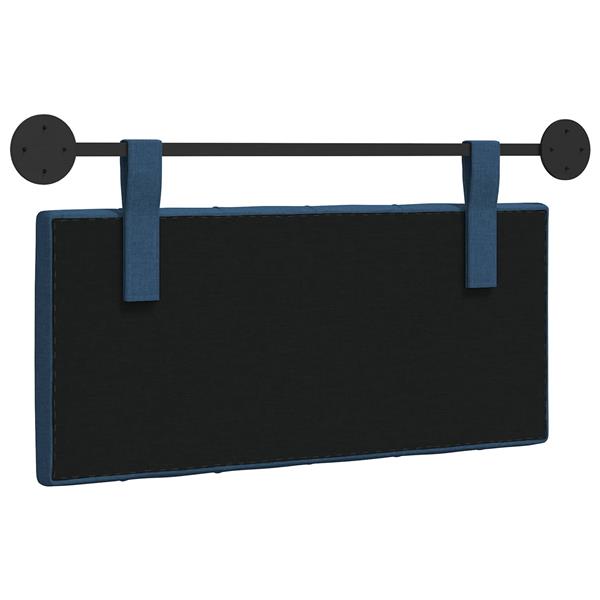 Grote foto vidaxl hangend hoofdbord blauw stof antiek en kunst stoelen en banken