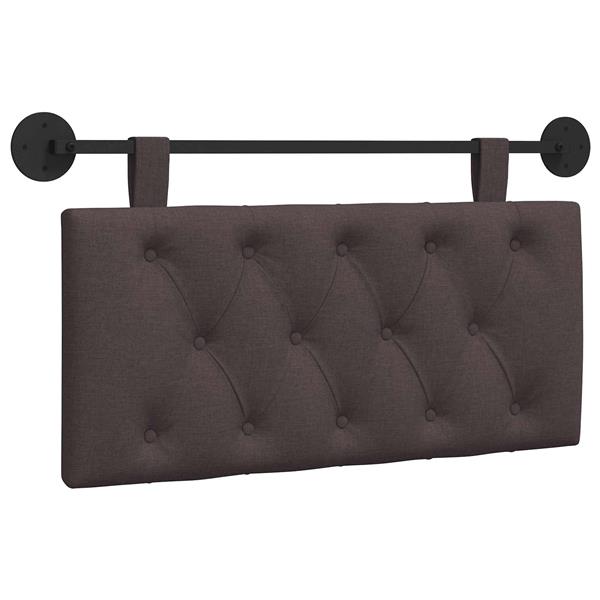 Grote foto vidaxl hangend hoofdbord donkerbruin stof antiek en kunst stoelen en banken
