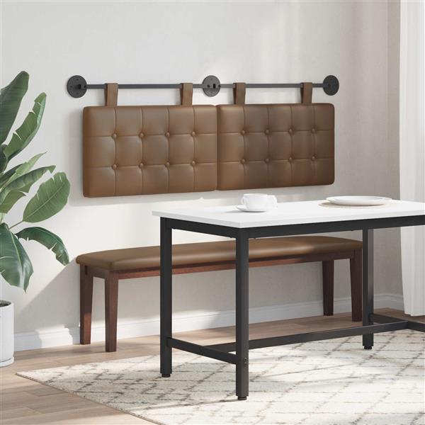 Grote foto vidaxl hangend hoofdbord kunstleer antiek en kunst stoelen en banken