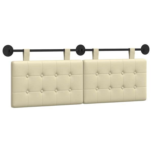 Grote foto vidaxl hangend hoofdbord kunstleer antiek en kunst stoelen en banken