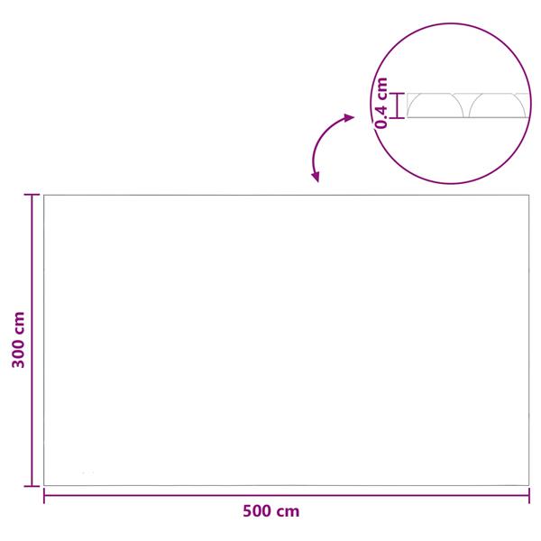 Grote foto vidaxl zwembadbedekking extra zwaar zwart 500 300 cm pe tuin en terras zwembaden toebehoren
