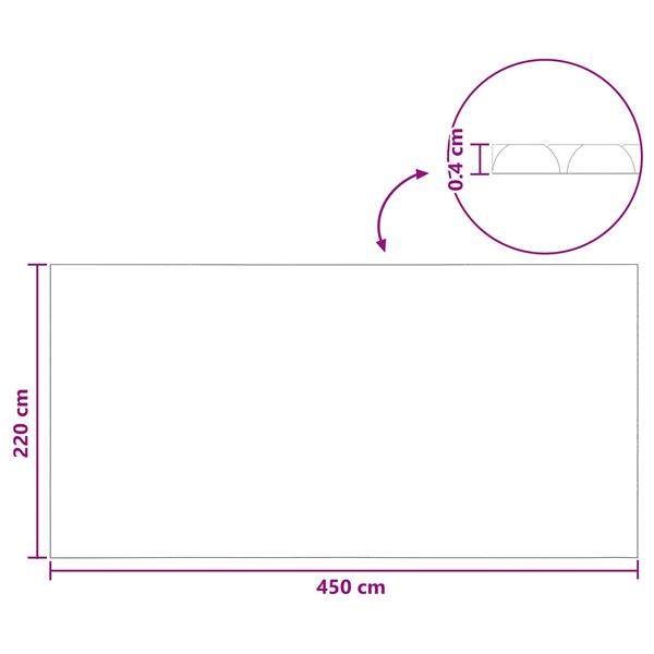 Grote foto vidaxl zwembadbedekking extra zwaar zwart 450 x 220 cm pe tuin en terras zwembaden toebehoren