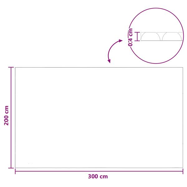 Grote foto vidaxl zwembadbedekking extra zwaar zwart 300 x 200 cm pe tuin en terras zwembaden toebehoren