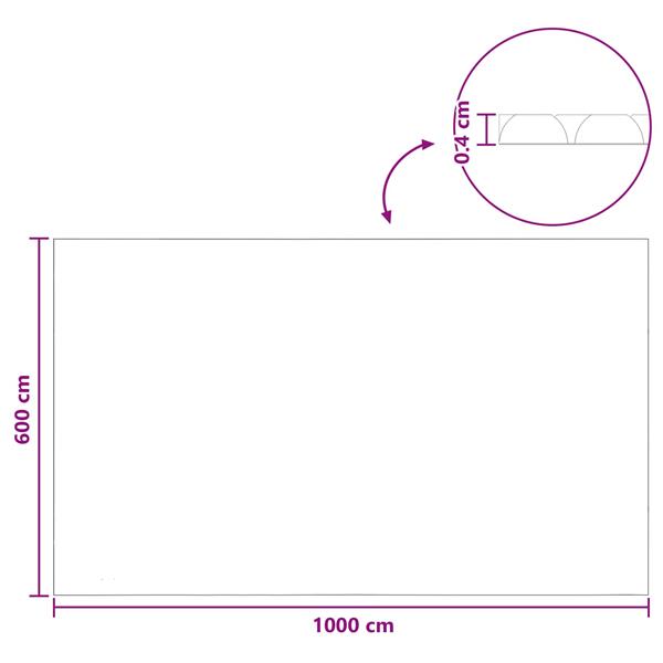 Grote foto vidaxl zwaar kwaliteit zwembadafdekking zwart 1000 x 600 cm pe tuin en terras zwembaden toebehoren