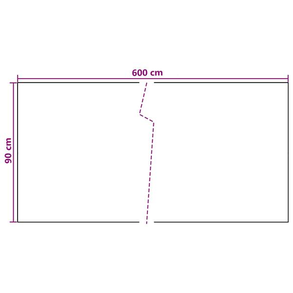 Grote foto vidaxl balkon scherm donkergrijs 600 x 90 cm poly rattan tuin en terras hekken en schuttingen