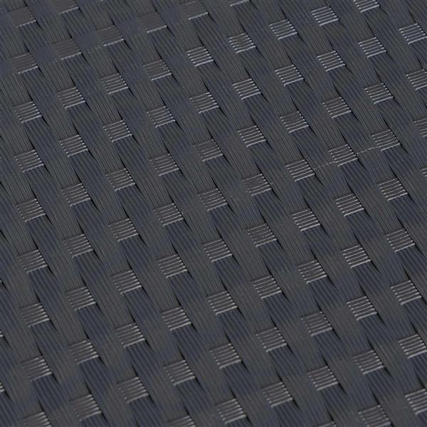 Grote foto vidaxl balkon scherm donkergrijs 500 x 100 cm poly rattan tuin en terras hekken en schuttingen