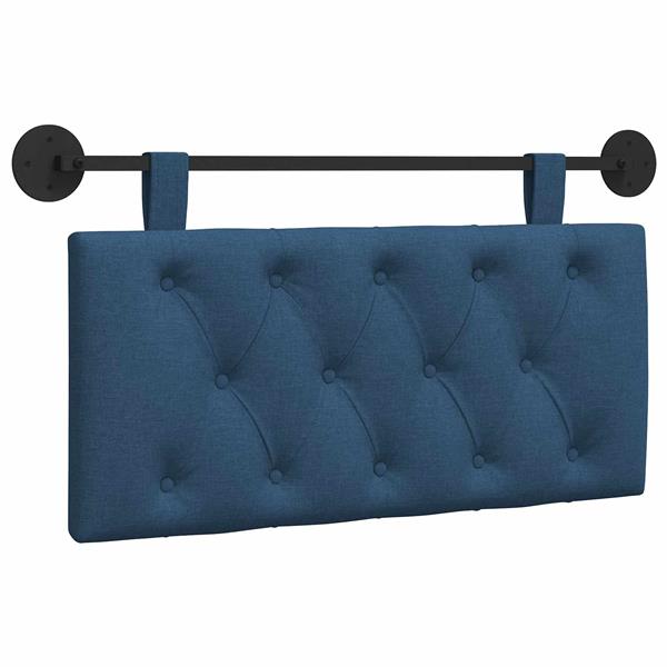 Grote foto vidaxl hangend hoofdbord blauw stof antiek en kunst stoelen en banken