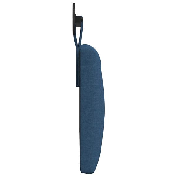 Grote foto vidaxl hangend hoofdbord blauw stof antiek en kunst stoelen en banken