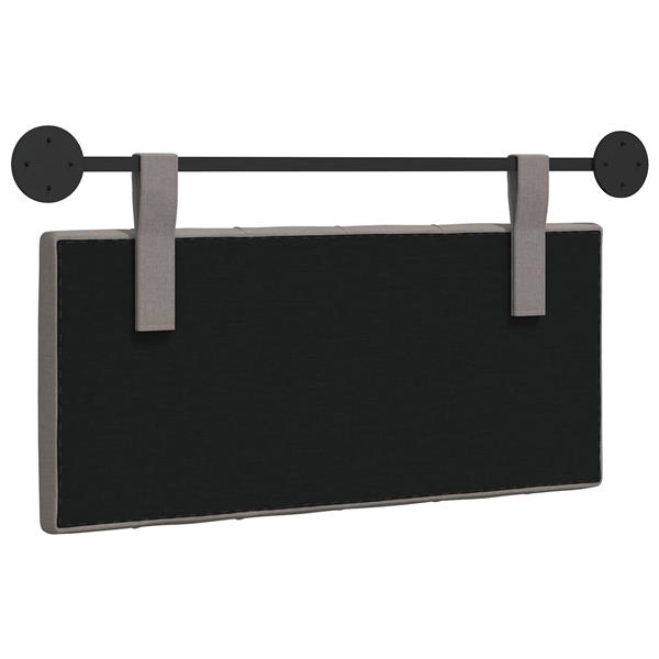 Grote foto vidaxl hangend hoofdbord taupe stof antiek en kunst stoelen en banken